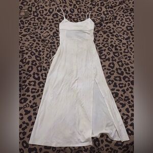 Wilfred White Midi Dress with Spaghetti Straps